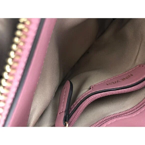 Nine West Womens Dusty Orchid Crossbody Purse Bag Purple - Picture 9 of 15